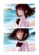 海辺の女の子