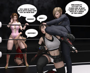 Tifa/Aerith vs Scarlet/Elena