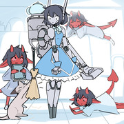 Demon family & robotmaid