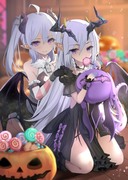 【仕事絵】クローバシアター　ハロウィンイラスト