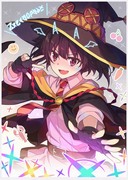 爆裂プリクラをキメるめぐみん