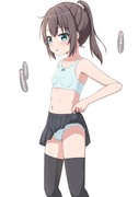 朝のシたくをシてる子