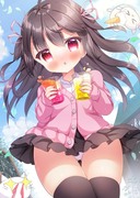 手がふさがってる女の子🍹