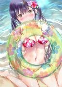 水辺のビキニ娘さん