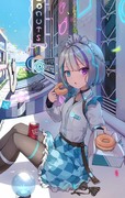 ドーナツ屋さんの店員さんの休憩時間・Donut Break