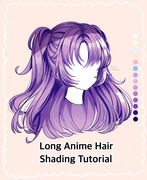 Long Anime Hair Shading Tutorial