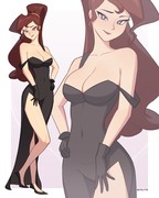 Megara in Black Dress