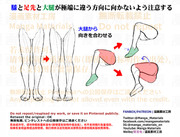 個人メモ：膝～脚可動時の注意点