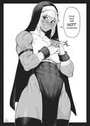 Buff battle nun