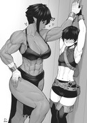 Buff girl kabedon