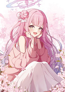 先生！桜だね、桜！🌸🌸