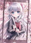 桜花散る卒業の1ページ