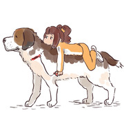 犬美と散歩