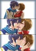 Kaito Meiko キス Kaito Meiko Pixiv年鑑 B