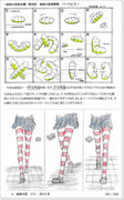 しましまニーソックスを描いて画力をアップする方法