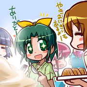 焼きハマグリを食べるなおちゃん