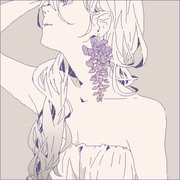 オリジナル 花 女の子 ハイセンス Pixiv年鑑 B