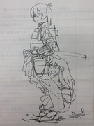 護衛武士加賀さんと赤城姫　落書き