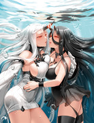 港湾棲姫と戦艦棲姫