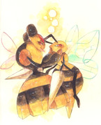女王蜂と働き蜂