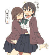 暖を取る百合