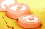 つぼみのロールケーキ