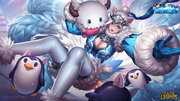 Snowfield white fox Ahri