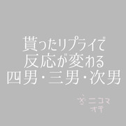 もらったリプライで反応が変わる