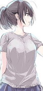 Tシャツ女子高生