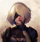 ><! <3 <3 2B  NieR again!!!