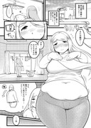 腹チラ防止を試みる人妻漫画