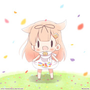 お花見つけた！ぽいぬちゃん！