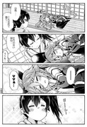 山風ちゃんと顔の怖い提督の艦これ漫画 その３