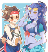 Widowmaker Overwatch Tracer 百合 Overwatch Tracer Pixiv年鑑 B