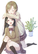 観葉植物になって百合カップルのイチャラブ生活を見守る話