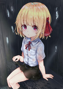 雨の日のルーミアちゃん