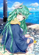 【FGO】足湯でくつろぐ温泉浴衣の清姫ちゃん