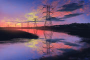 Electricity Pylon Reflection