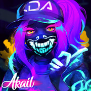 【LOL】 K/DA Akali