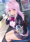 電車待ち、桜さんと