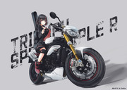 TRIUMPH SPEEDTRIPLE R×美竹蘭