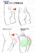 股間周りの描き方：違和感と修正法③