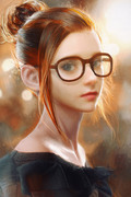 A Girl with Glasses