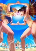 【FGO】Godnesses in beach【水着】