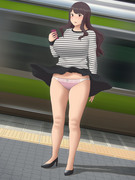 電車パンチラお姉さん