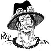 ONEPIECE　イヤそうな顔描いてみた