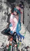 miku  ，街头风