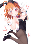 🍊息抜きに自分の趣味全開で描いた千歌ちゃん🐇