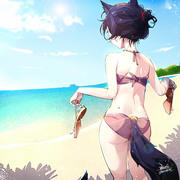 【EJAMI】日常向繪畫179-夏日海灘