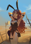 bunny in desert